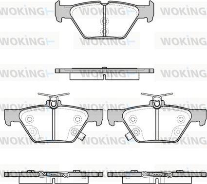 Woking P17383.02 - Kit pastiglie freno, Freno a disco autozon.pro