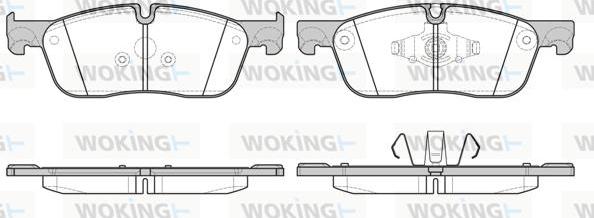 Woking P17333.00 - Kit pastiglie freno, Freno a disco autozon.pro