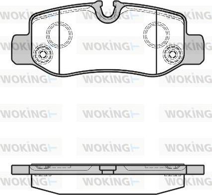 Woking P17243.00 - Kit pastiglie freno, Freno a disco autozon.pro