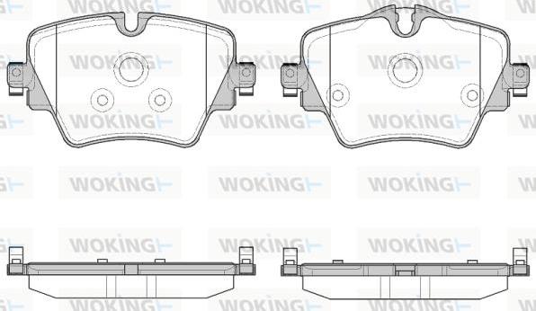 Woking P17253.08 - Kit pastiglie freno, Freno a disco autozon.pro