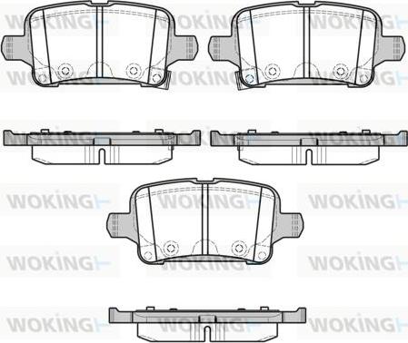 Woking P17283.02 - Kit pastiglie freno, Freno a disco autozon.pro