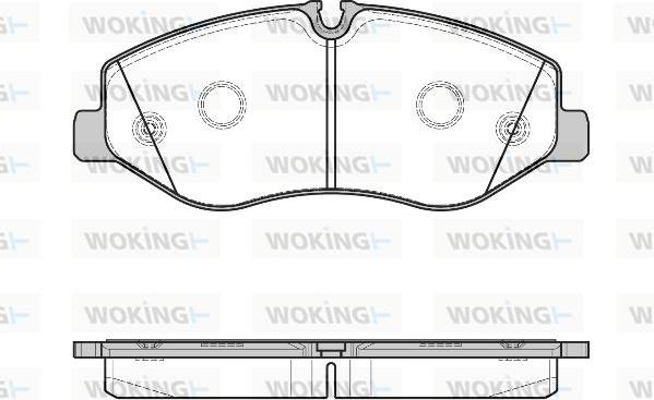 Woking P17233.00 - Kit pastiglie freno, Freno a disco autozon.pro