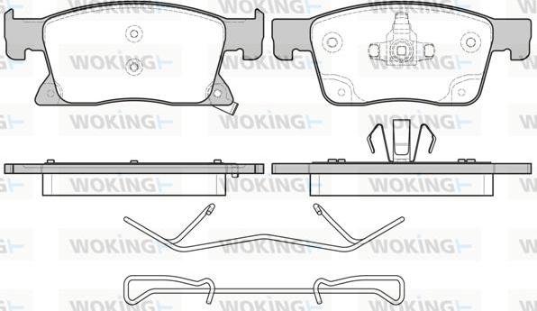 Woking P17793.02 - Kit pastiglie freno, Freno a disco autozon.pro