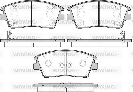 Woking P17763.02 - Kit pastiglie freno, Freno a disco autozon.pro