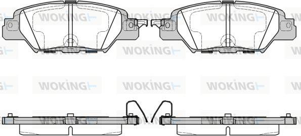 Woking P17773.00 - Kit pastiglie freno, Freno a disco autozon.pro