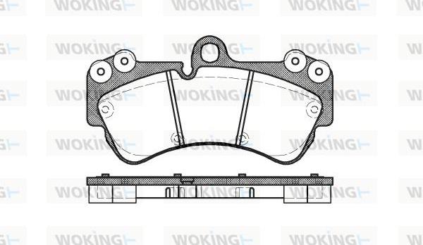 Woking P8943.00 - Kit pastiglie freno, Freno a disco autozon.pro