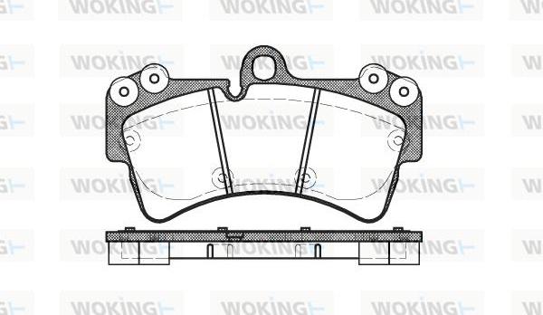 Woking P8953.00 - Kit pastiglie freno, Freno a disco autozon.pro