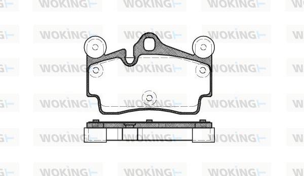 Woking P8963.00 - Kit pastiglie freno, Freno a disco autozon.pro