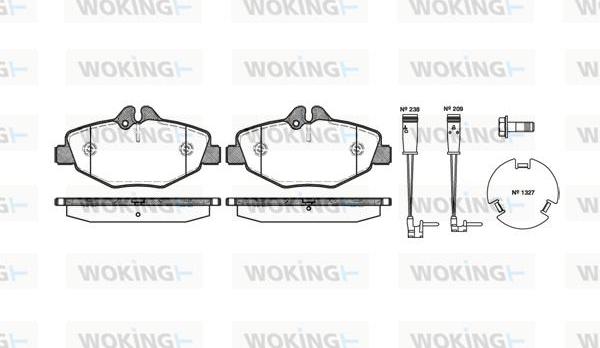 Woking P8903.02 - Kit pastiglie freno, Freno a disco autozon.pro