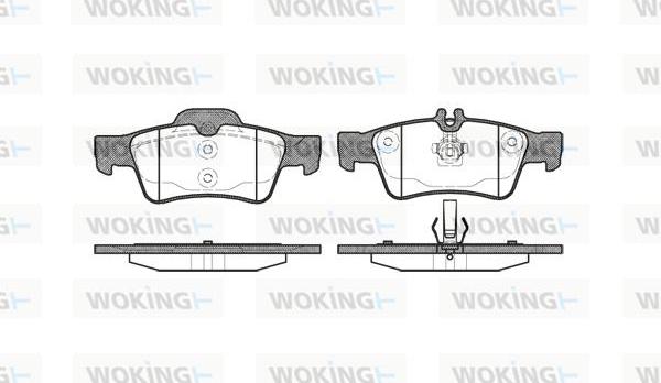 Woking P8913.00 - Kit pastiglie freno, Freno a disco autozon.pro