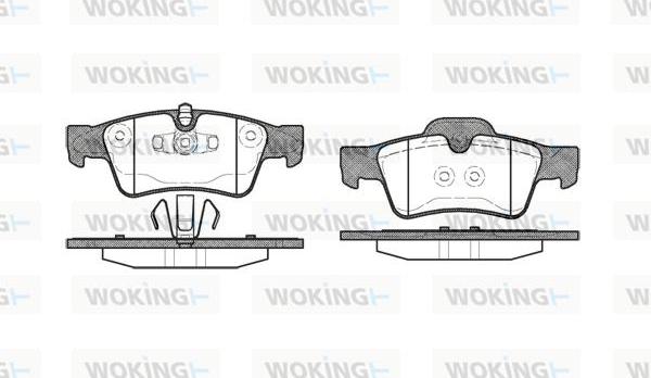 Woking P8913.10 - Kit pastiglie freno, Freno a disco autozon.pro