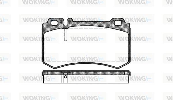 Woking P8933.00 - Kit pastiglie freno, Freno a disco autozon.pro