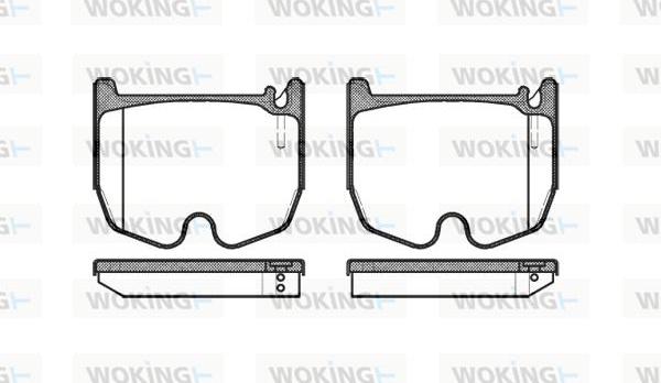 Woking P8923.00 - Kit pastiglie freno, Freno a disco autozon.pro