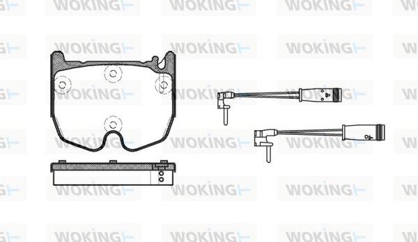 Woking P8923.02 - Kit pastiglie freno, Freno a disco autozon.pro