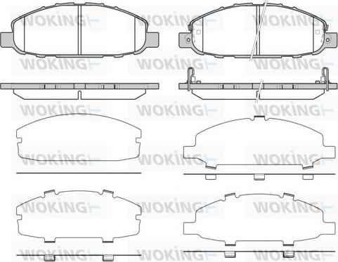 Woking P8973.02 - Kit pastiglie freno, Freno a disco autozon.pro