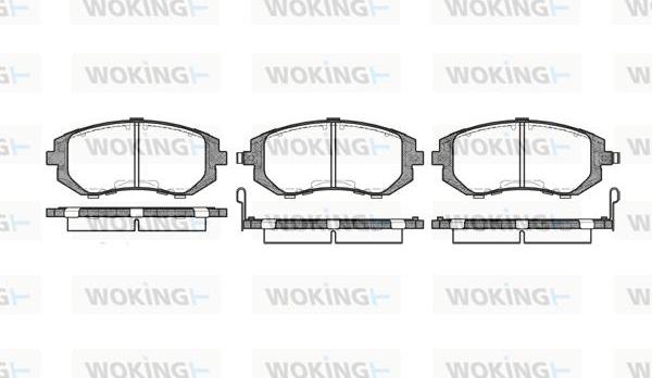 Woking P8513.02 - Kit pastiglie freno, Freno a disco autozon.pro