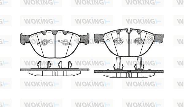 Woking P8583.10 - Kit pastiglie freno, Freno a disco autozon.pro