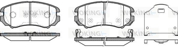 Woking P8533.12 - Kit pastiglie freno, Freno a disco autozon.pro