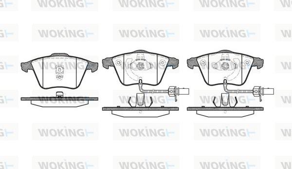 Woking P8643.02 - Kit pastiglie freno, Freno a disco autozon.pro