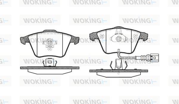 Woking P8643.32 - Kit pastiglie freno, Freno a disco autozon.pro