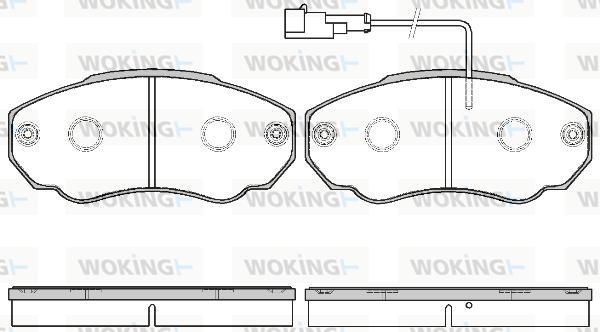 Woking P8603.21 - Kit pastiglie freno, Freno a disco autozon.pro