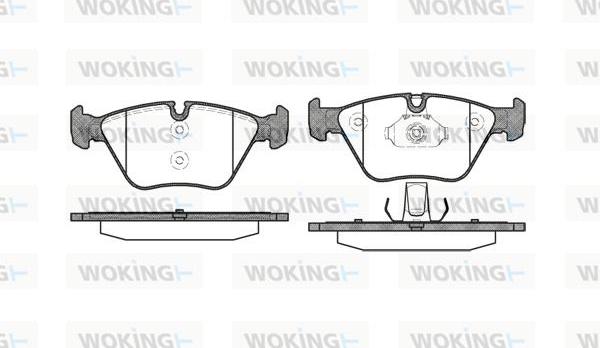 Woking P8633.00 - Kit pastiglie freno, Freno a disco autozon.pro