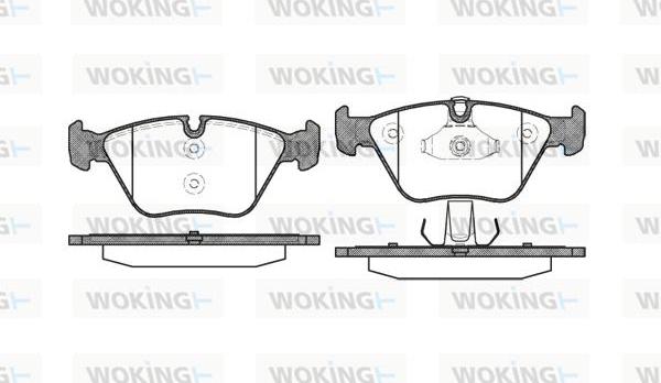 Woking P8633.10 - Kit pastiglie freno, Freno a disco autozon.pro