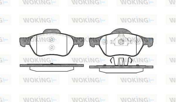 Woking P8623.00 - Kit pastiglie freno, Freno a disco autozon.pro