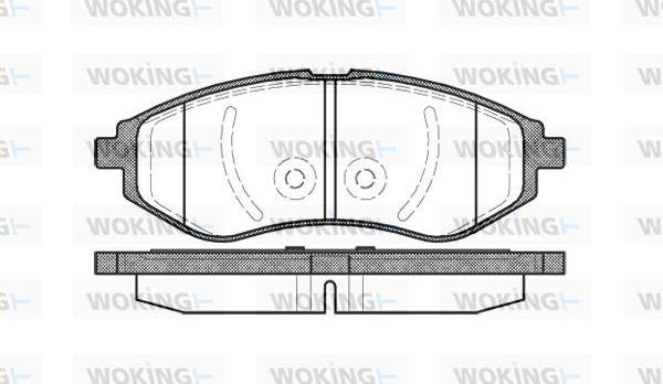 Woking P8863.00 - Kit pastiglie freno, Freno a disco autozon.pro