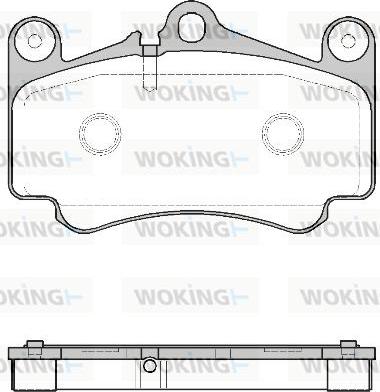 Woking P8813.00 - Kit pastiglie freno, Freno a disco autozon.pro