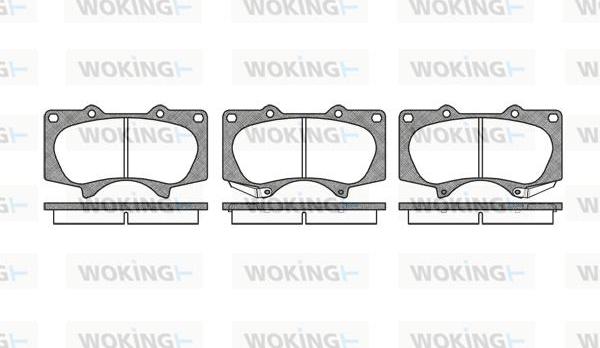 Woking P8883.00 - Kit pastiglie freno, Freno a disco autozon.pro