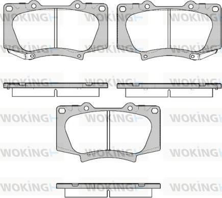 Woking P8883.22 - Kit pastiglie freno, Freno a disco autozon.pro