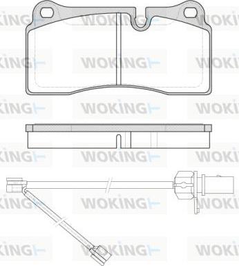 Woking P8833.21 - Kit pastiglie freno, Freno a disco autozon.pro