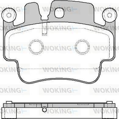 Woking P8823.00 - Kit pastiglie freno, Freno a disco autozon.pro