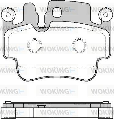 Woking P8823.10 - Kit pastiglie freno, Freno a disco autozon.pro