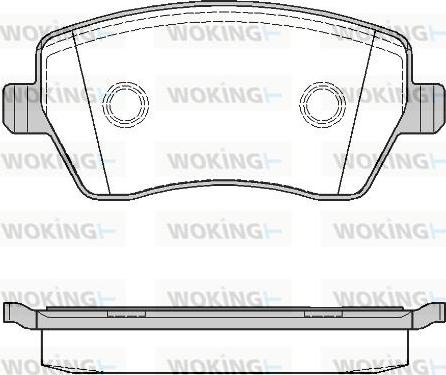 Woking P8873.00 - Kit pastiglie freno, Freno a disco autozon.pro