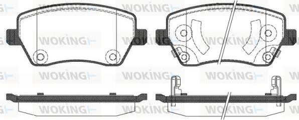 Woking P8873.02 - Kit pastiglie freno, Freno a disco autozon.pro