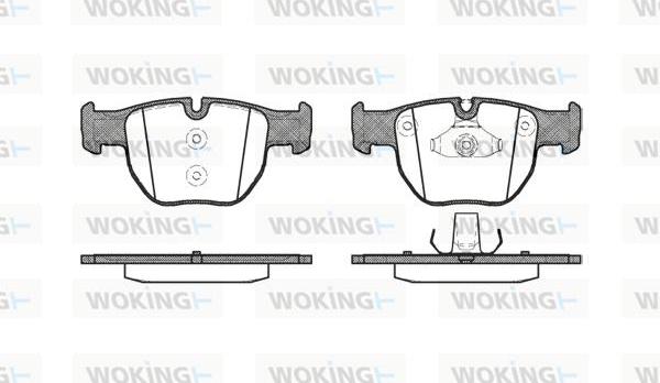 Woking P8793.00 - Kit pastiglie freno, Freno a disco autozon.pro