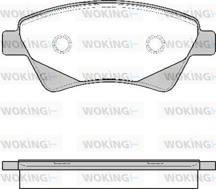 Woking P8763.20 - Kit pastiglie freno, Freno a disco autozon.pro