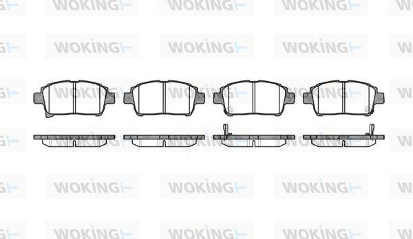 Woking P8713.02 - Kit pastiglie freno, Freno a disco autozon.pro