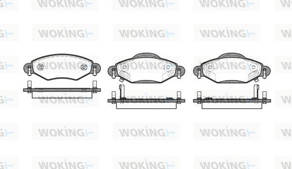 Woking P8783.02 - Kit pastiglie freno, Freno a disco autozon.pro