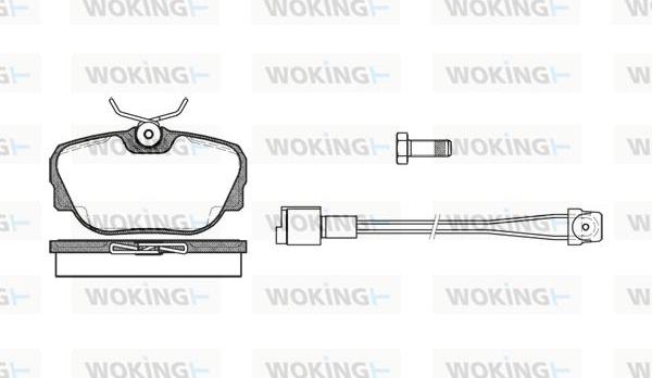 Woking P3963.02 - Kit pastiglie freno, Freno a disco autozon.pro