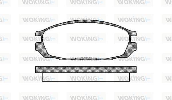 Woking P3923.00 - Kit pastiglie freno, Freno a disco autozon.pro