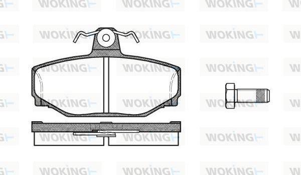 Woking P3973.00 - Kit pastiglie freno, Freno a disco autozon.pro