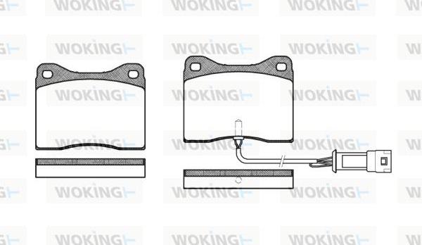 Woking P3493.02 - Kit pastiglie freno, Freno a disco autozon.pro