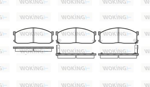 Woking P3443.02 - Kit pastiglie freno, Freno a disco autozon.pro