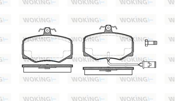 Woking P3463.02 - Kit pastiglie freno, Freno a disco autozon.pro