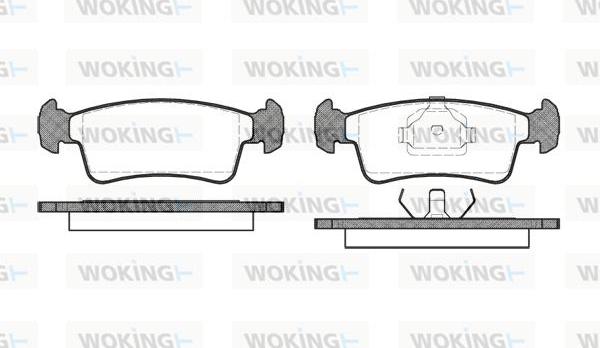 Woking P3403.00 - Kit pastiglie freno, Freno a disco autozon.pro