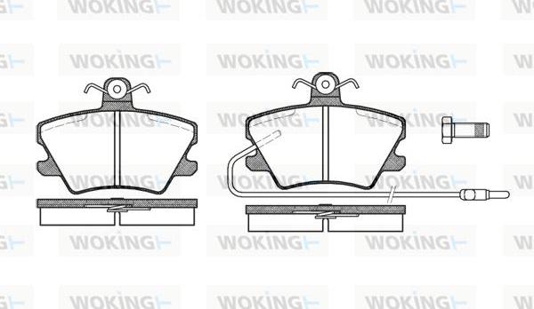 Woking P3413.02 - Kit pastiglie freno, Freno a disco autozon.pro