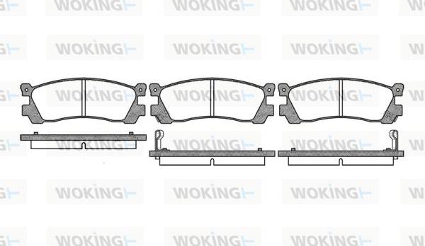 Woking P3483.02 - Kit pastiglie freno, Freno a disco autozon.pro